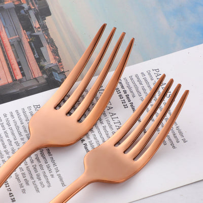 Factory Wholesale Stainless Flatware Set Rose Gold Kitchen Hotel Party Cutlery Set