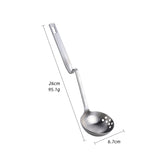 1Pc Stainless Steel Soup Spoon Colander  V-Shape Spoon Strainer Kitchen Utensil Skimmer 8 Colors