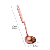 1Pc Stainless Steel Soup Spoon Colander  V-Shape Spoon Strainer Kitchen Utensil Skimmer 8 Colors