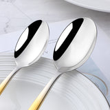 304 Stainless Steel Tableware Mirror Polish Gradated Gold Flatware for Wedding Party Bar