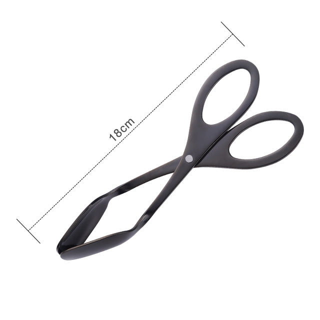 Buyer Star Kitchen Tongs Stainless Steel Food Tongs Golden Bread Clamp Salad Clip