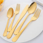 Buyer Star Wholesale Manufacturing Cutlery Sets Gold Tableware mirror polished