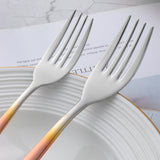 Hot Sale Gradated Rose Gold Mirror Polish Flatware for Party Bar