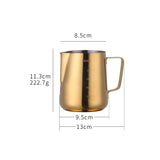 Buyer Star Milk Frother Cup Coffee Frothing Picher Barista Tools Stainless Steel Mental Cup Espresso Accessories Latte Art Steaming Kit