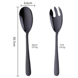 Buyer Star Snake Skin Design Long Salad Spoon Fork 2Pcs Tableware Sets 304 Stainless