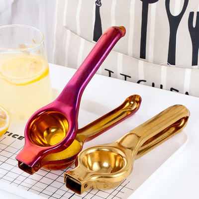 Buyerstar Lemon Squeezer Stainless Steel Fruit Juice Reamers Fast Handle Press Multifunctional Tool