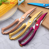 Buyerstar Stainless Steel Kitchen Scissor Shear Fish Duck Cutter Kitchen Gadget Knife BBQ Tools