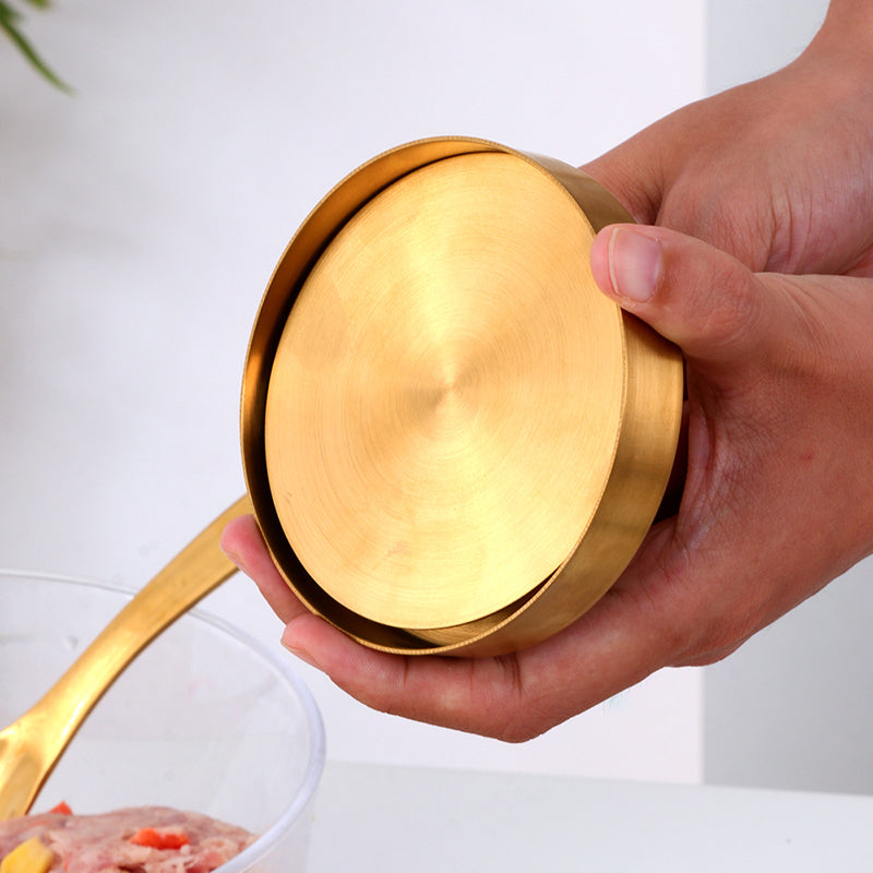 Buyer Star Stainless Steel Non-stick Hamburger Beef Press Mould Barbecue Kitchen Gadget