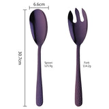 Buyer Star Snake Skin Design Long Salad Spoon Fork 2Pcs Tableware Sets 304 Stainless