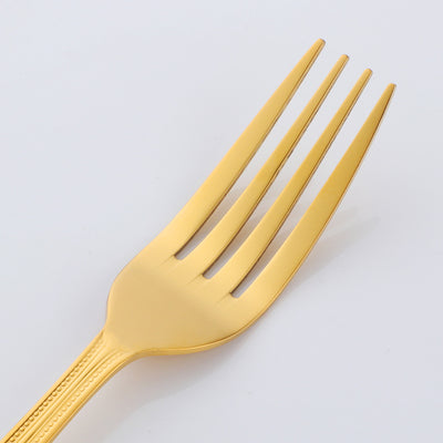 New Design Tableware Mirror Polished Gold Cutlery Sets for Restaurant or Wedding