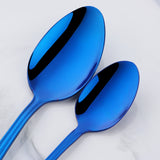 Buyer Star Bulk Sale 304 Stainless Steel Blue Color Cutlery for Wedding Party