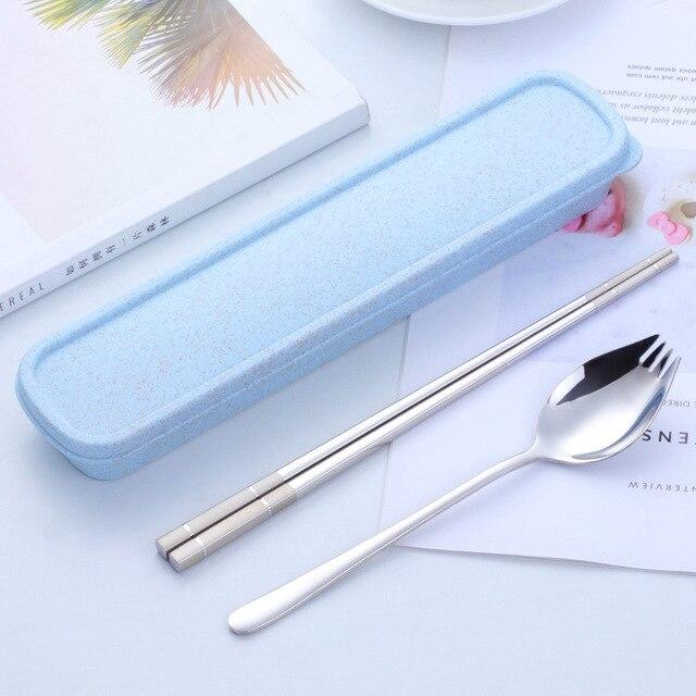 Buyer star tableware Spoon +Chopsticks With Portable Box