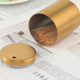 Stainless Steel Toothpick Storage Box Portable Toothpick Holder Container