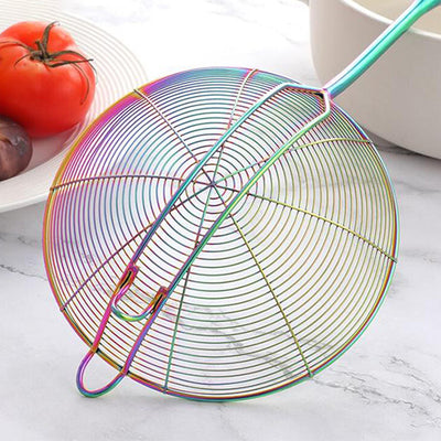 1Pc Kitchen Colander Noodle Strainer Frying Tools Stainless Steel Net Mesh