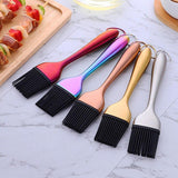 Silicone Oil Brush Cooking Brush Stainless Steel Handle BBQ Grill Basting Brush Pastry Baking Brush Kitchen Accessories