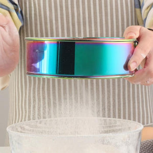 Baking Pastry Tools Hand Crank Baking Tools Stainless Steel Flour Sifter Round Powder Sieve Cakes Pastry Tools