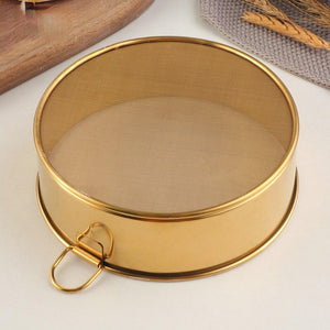 Baking Pastry Tools Hand Crank Baking Tools Stainless Steel Flour Sifter Round Powder Sieve Cakes Pastry Tools