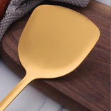 Stainless Steel Cookware Spatula Long Handle Kitchen Scraper Wall Hang