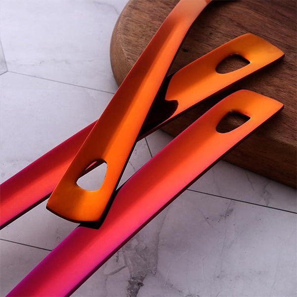 12PCS Stainless Steel Kitchen Utensils Soup Ladle Colander Spoon Shovel Spatula Meat Fork Non-stick Cooking Tool Kitchenware Set