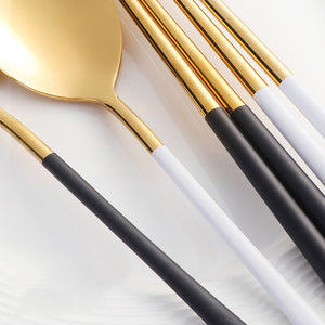 Buyer Star 10 Pairs Stainless Steel Chinese Traditional Chopsticks and Spoon 18/10 Flatware For Sushi Food Noodle Kitchen Hashi
