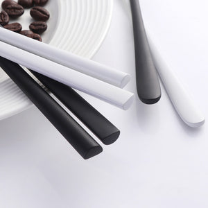 Buyer Star 10 Pairs Stainless Steel Chinese Traditional Chopsticks and Spoon 18/10 Flatware For Sushi Food Noodle Kitchen Hashi