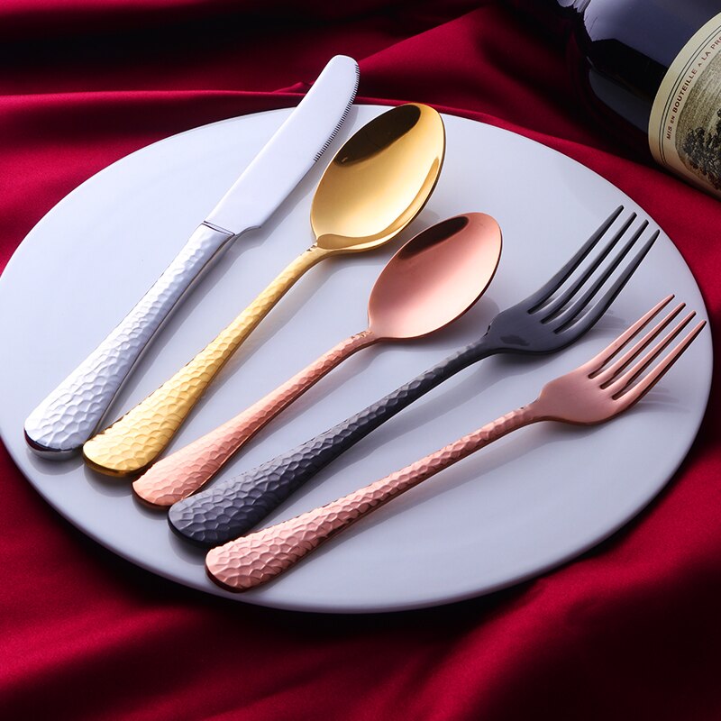 Buyer Star Bulk Sliver Stainless Flatware Set Mirror Polish Kitchen Hotel Party Cutlery Set