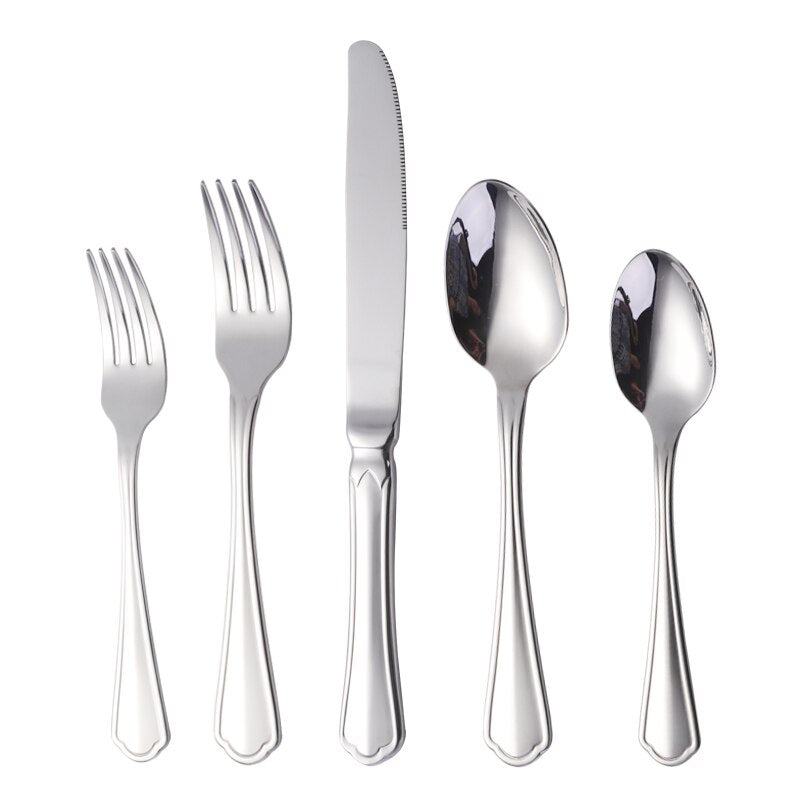 Buyer Star Stainless Steel Dinnerware Colorful Flatware Cutlery Restaurant Wedding