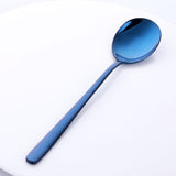 Buyer Star Dinner Spoon 6-Piece Colorful Long Handle Dessert Tea Coffee Spoon