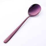 Buyer Star Dinner Spoon 6-Piece Colorful Long Handle Dessert Tea Coffee Spoon