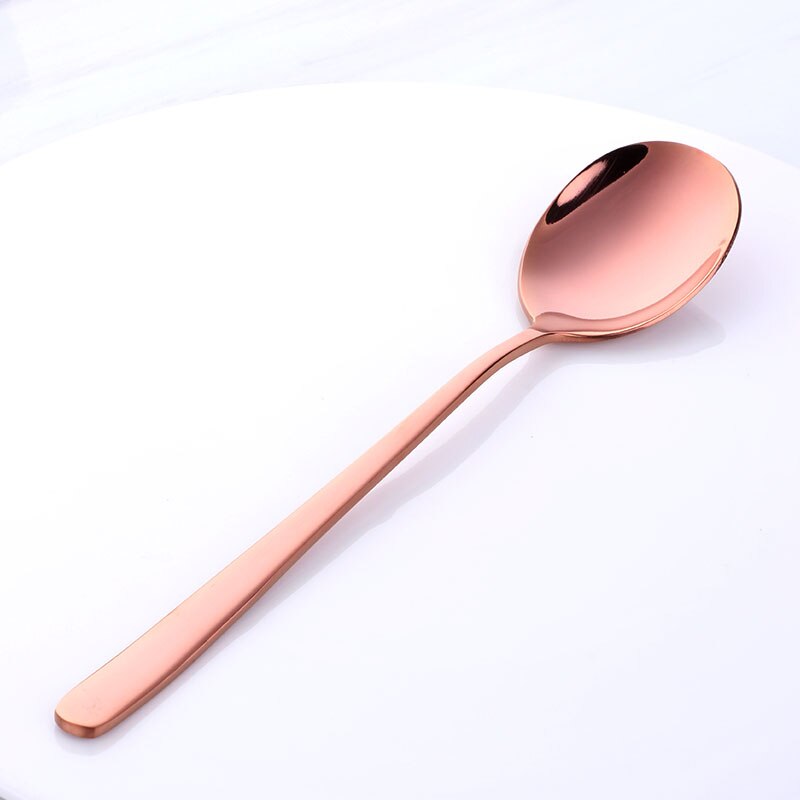 Buyer Star Dinner Spoon 6-Piece Colorful Long Handle Dessert Tea Coffee Spoon