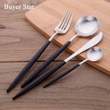 Elegant Stylish Flatware Set Service Matte Cutlery