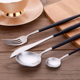 Elegant Stylish Flatware Set Service Matte Cutlery