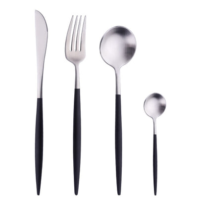 Elegant Stylish Flatware Set Service Matte Cutlery