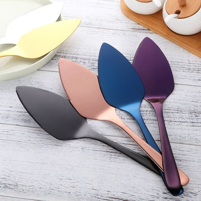 Buyerstar Stainless Steel Cake Knife Serve Set For Wedding Gold