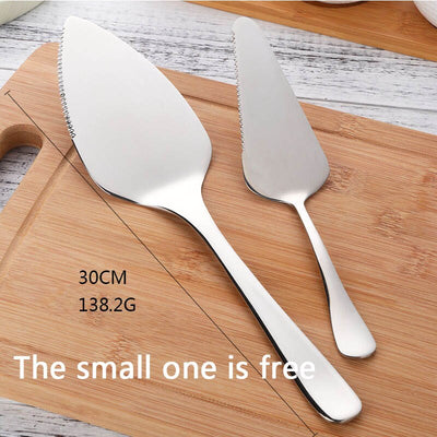 Buyerstar Stainless Steel Cake Knife Serve Set For Wedding Gold