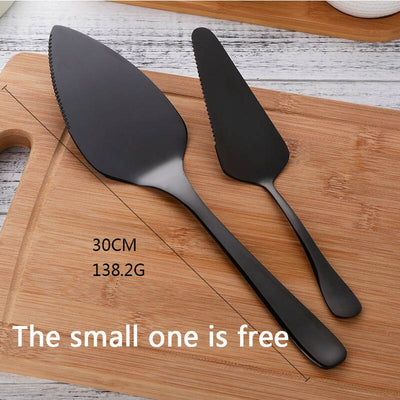 Buyerstar Stainless Steel Cake Knife Serve Set For Wedding Gold