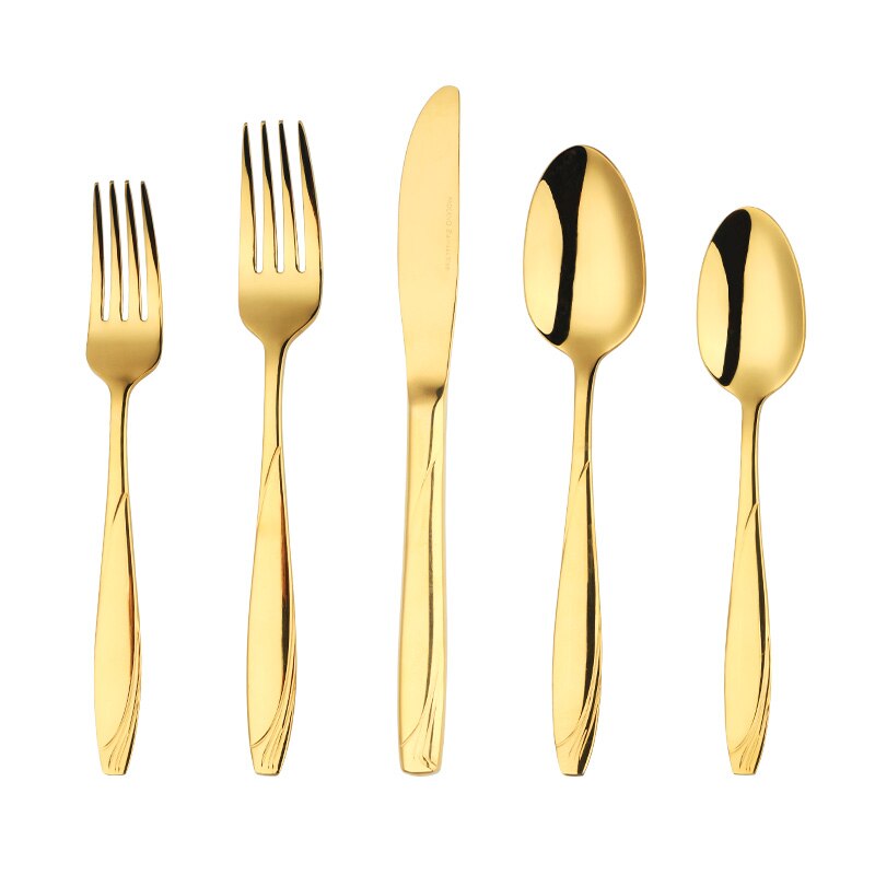 Buyer Star European Dinnerware Stainless Steel Western Cutlery 5 Pcs/Set Tableware