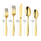 Buyer Star European Dinnerware Stainless Steel Western Cutlery 5 Pcs/Set Tableware