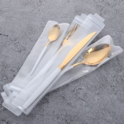 Gold Polish Stainless Steel Utensil Cutlery Set