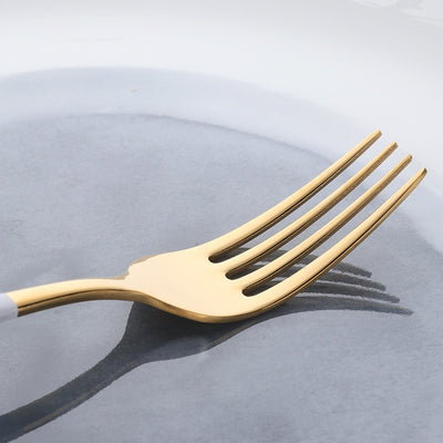 Gold Polish Stainless Steel Utensil Cutlery Set