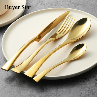 Flatware Set Stainless Steel Kitchen Dinnerware