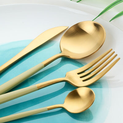 Stainless Steel Cutlery include Knife Fork Spoon Tableware