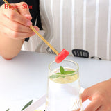 Colorful Long Handle Stainless Steel Dessert Spoon Ice Cream Shovel Mixing Spoon