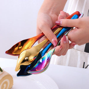 Buyerstar Waterdrop Sauce Spoon Oil Honey Ice Cream Cake Spoon