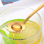 Creative Coffee Spoon Long Handle Colorful Flower Teaspoon Dessert Spoon