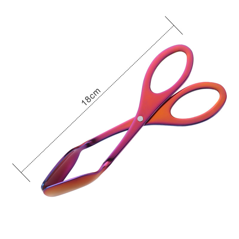 Creative kitchen utensils Food Clip Colorful Buffet Barbecue Cooking Tool Stainless Steel Bread Clip Gold Pastry Clamp Kit Tools