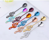 Stainless Steel Coffee Tea Spoon Music Symbols Spoon