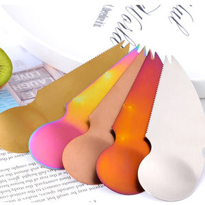 Buyerstar Kitchen fruit gadget Dig Spoon Knife Kiwi Peelers Scoop Cutter Passion fruit opener