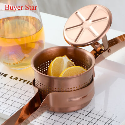 Buyer star Kitchen Tools Metal Lemon Squeezer Gold Stainless Steel Orange Juicer