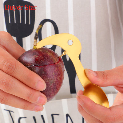 Buyerstar Kitchen fruit gadget Dig Spoon Knife Kiwi Peelers Scoop Cutter Passion fruit opener